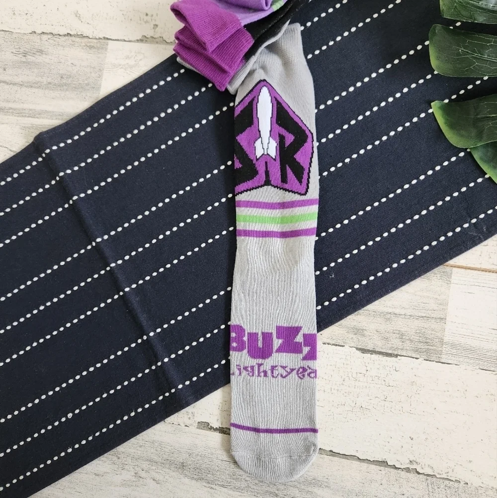 Disney Pixar Buzz Lightyear Pack Of 3 Socks Adults NEW